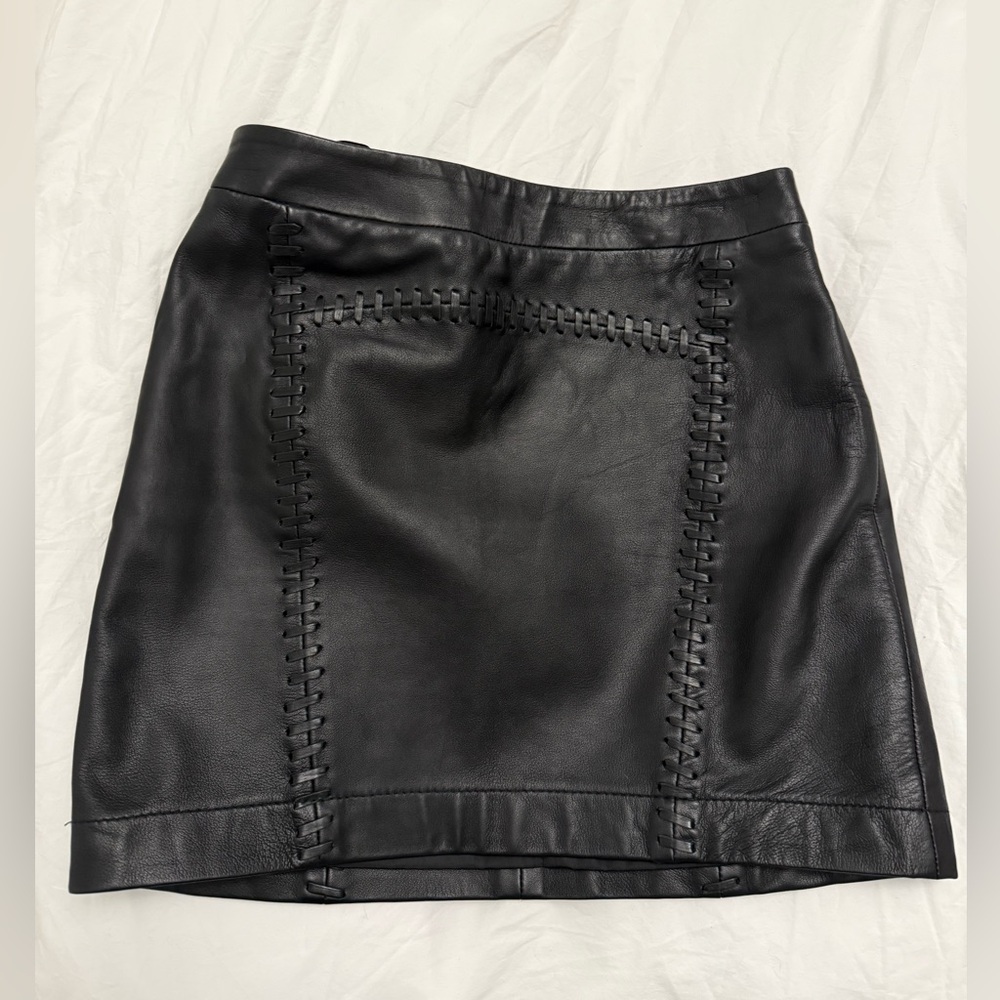 French Connection leather Skirt